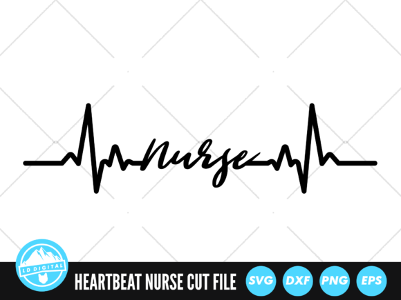 Heartbeat Line Nurse SVG: Crafts & Graphics
