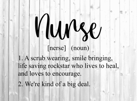 Nurse Definition Graphics for Crafts