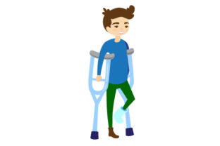 Person on Crutches: Medical Crafts Design