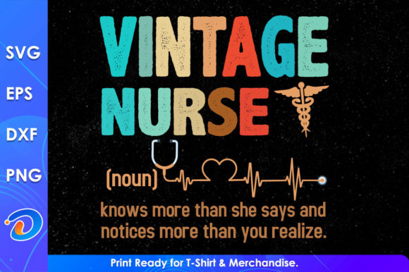 Vintage Nurse SVG: Crafts & Graphics